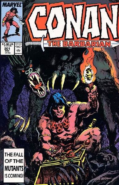 Conan the Barbarian #201 F/VF 1987 Marvel Into The Black Pit Comic Book