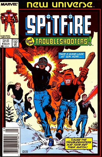 Spitfire and the Troubleshooters #6 VG/F 1987 Marvel New Universe Comic Book