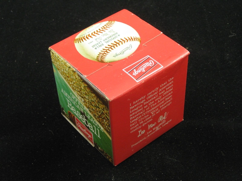 Official American League (Lee MacPhail) Baseball NEW UNUSED Original Sealed Box