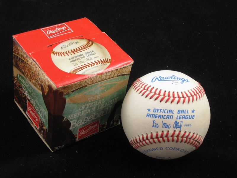Official American League (Lee MacPhail) Baseball NEW UNUSED Original Sealed Box