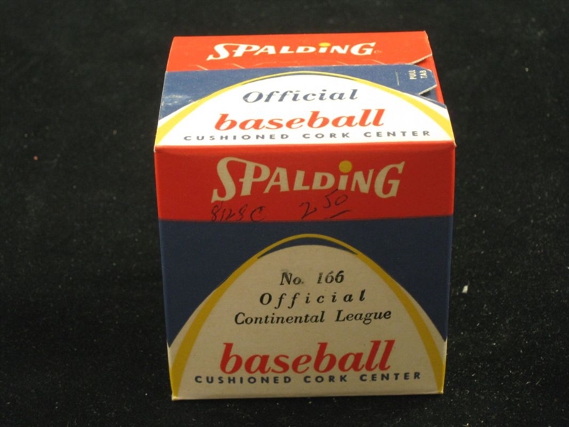 1960 Spalding Official Continental League Baseball NEW UNUSED in SEALED BOX Rare
