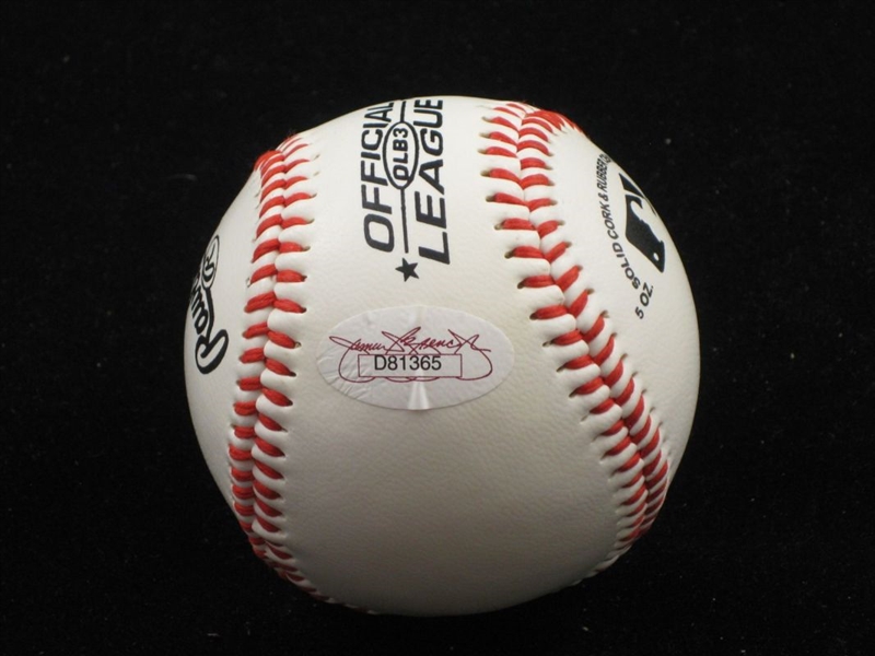 KELLY JOHNSON Single Signed Baseball ARIZONA DIAMONDBACKS JSA Authentic
