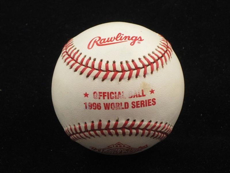 1996 Official World Series Baseball YANKEES BRAVES