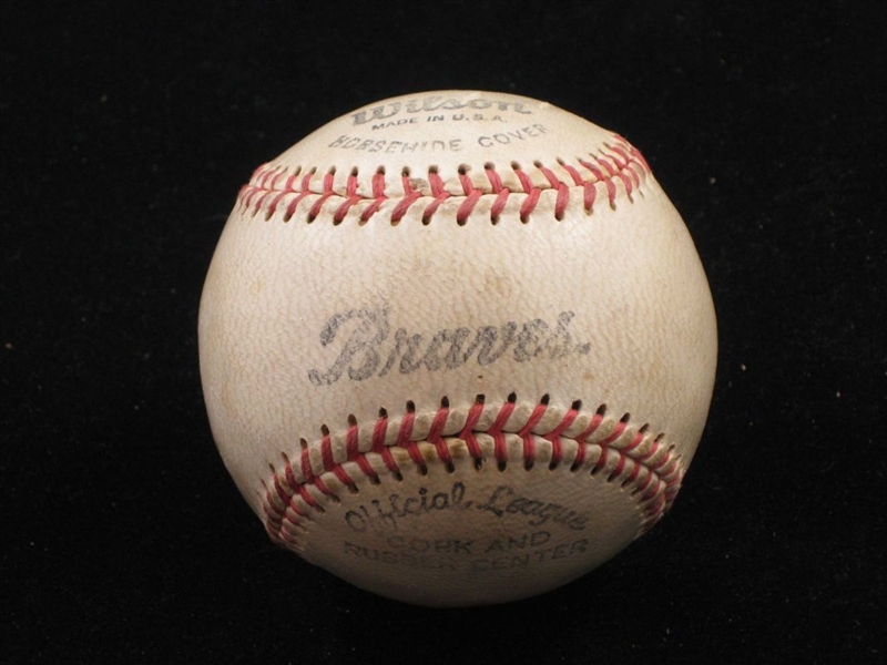 Vintage Milwaukee / Atlanta Braves Team Baseball