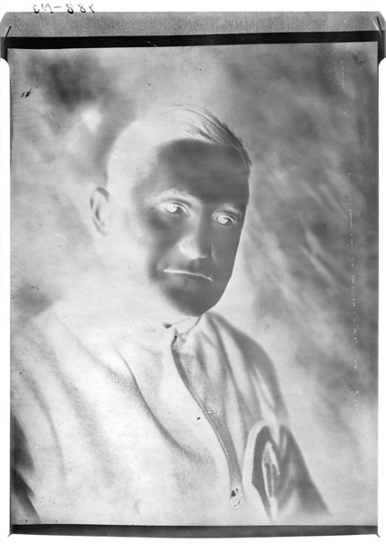 Cubs JOE McCARTHY ca 1926 Vintage GEORGE BURKE 2nd Gen Photo Negative HOF