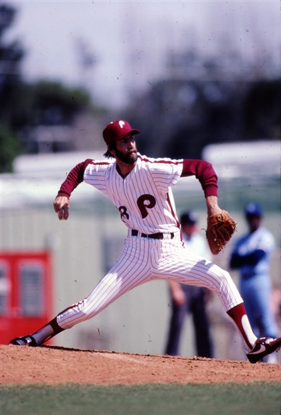 Lot of (2) 1985 Phillies PAT ZACHRY Original 35mm Slide Transparencies