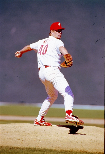 Lot of (10) 1993-94 Phillies DAVID WEST Original 35mm Slide Transparencies