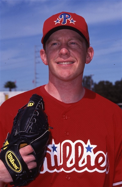 Lot of (6) 2000 Phillies RANDY WOLF Original 35mm Slide Transparencies