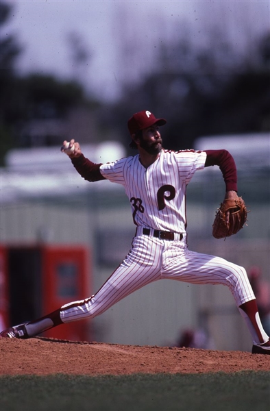 Lot of (2) 1985 Phillies PAT ZACHRY Original 35mm Slide Transparencies