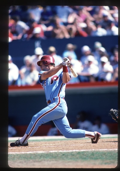 Lot of (12) 1986-89 Phillies JOHN W RUSSELL Original 35mm Slide Transparencies