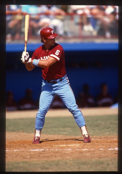 Lot of (12) 1986-89 Phillies JOHN W RUSSELL Original 35mm Slide Transparencies