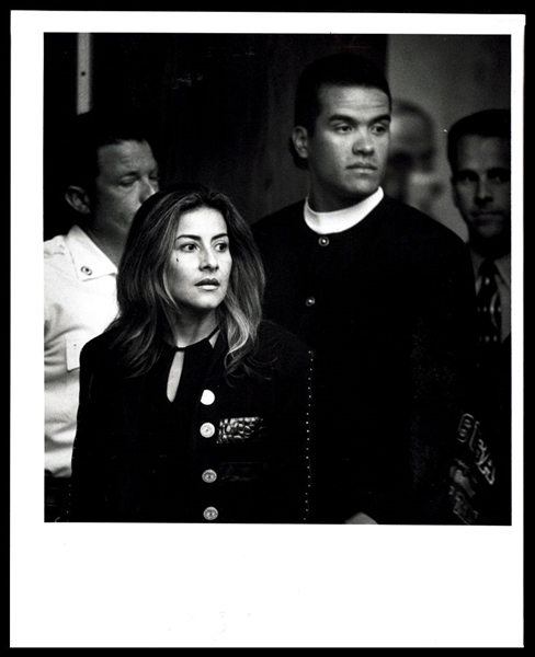 1997 Expos WIL CORDERO & WIFE ANNA Candid Entering Court Original Photo Type 1