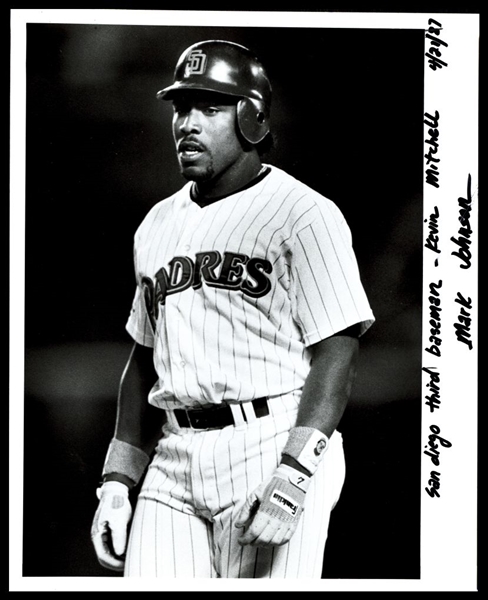 1987 San Diego Padres KEVIN MITCHELL Original Photo by Mark Johnson Type 1