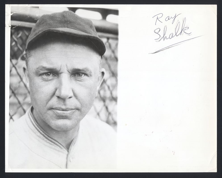 1930 Chicago Cubs RAY SCHALK Original Photo HOF