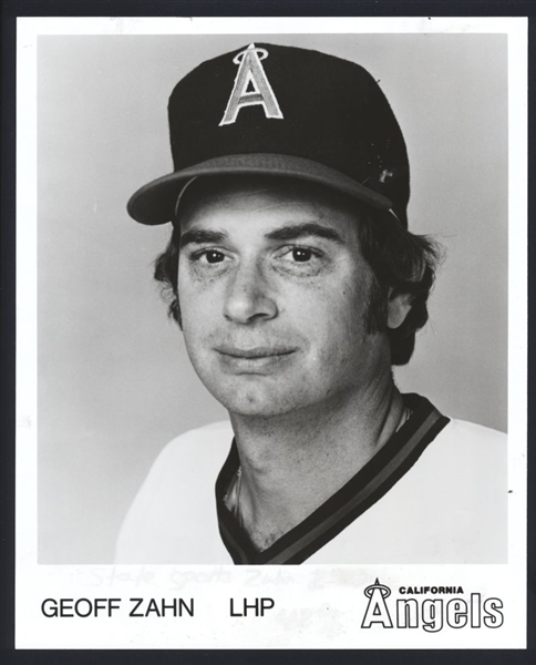 1982 California Angels GEOFF ZAHN Team Issue Original Photo