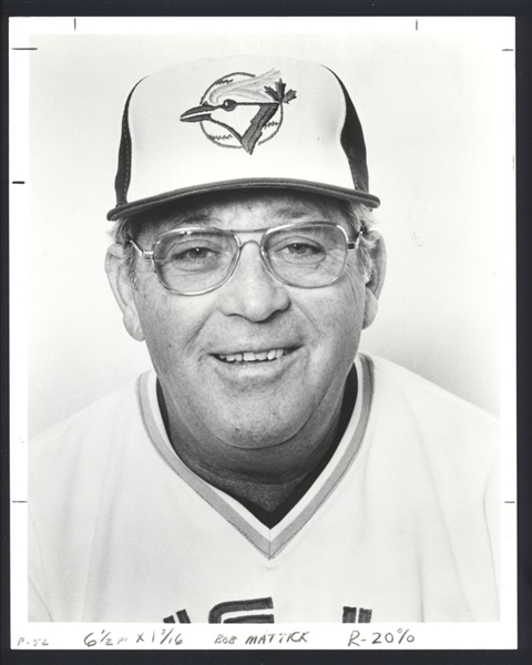 1980 Toronto Blue Jays BOBBY MATTICK Team Issue Original Photo