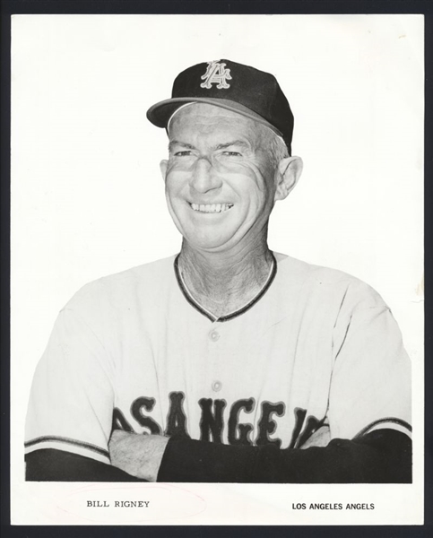 1969 Los Angeles Angels BILL RIGNEY Team Issue Original Photo