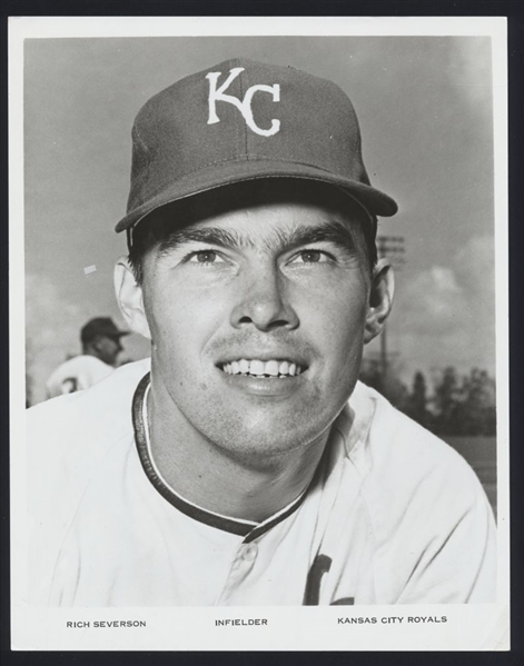 1986 Kansas City Royals RICH SEVERSON Team Issue Original Photo