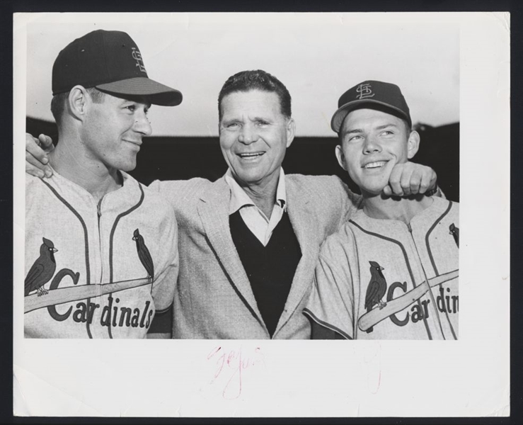 Lot of (6) FRANK LANE & UNIDENTIFIED PLAYERS Vintage Photos Cardinals Royals