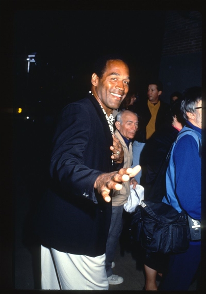 Buffalo Bills O.J. SIMPSON Candid ca 1990 35mm Slide Transparency