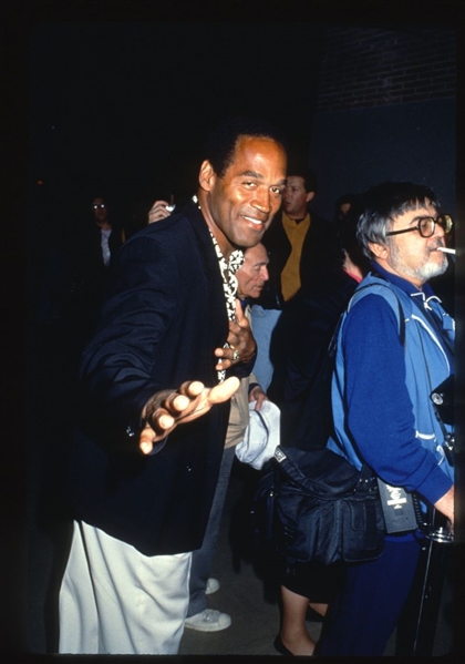 Buffalo Bills O.J. SIMPSON Candid ca 1990 35mm Slide Transparency