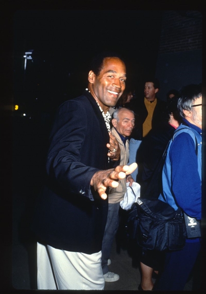 Buffalo Bills O.J. SIMPSON Candid ca 1990 35mm Slide Transparency