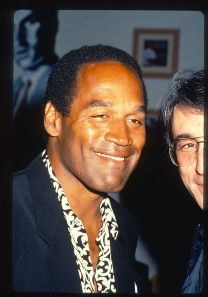 Buffalo Bills O.J. SIMPSON Candid ca 1990 35mm Slide Transparency