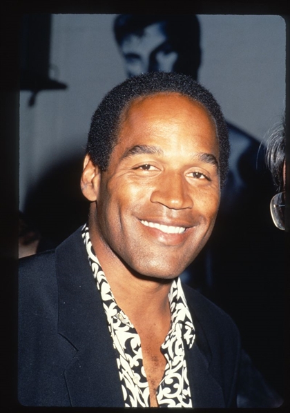 Buffalo Bills O.J. SIMPSON Candid ca 1990 35mm Slide Transparency