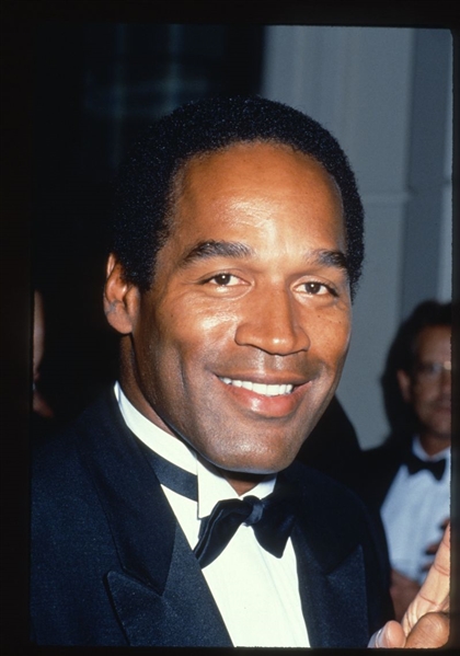 Buffalo Bills O.J. SIMPSON Candid ca 1988 35mm Slide Transparency