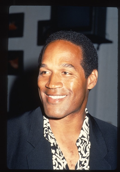 Buffalo Bills O.J. SIMPSON Candid ca 1990 35mm Slide Transparency