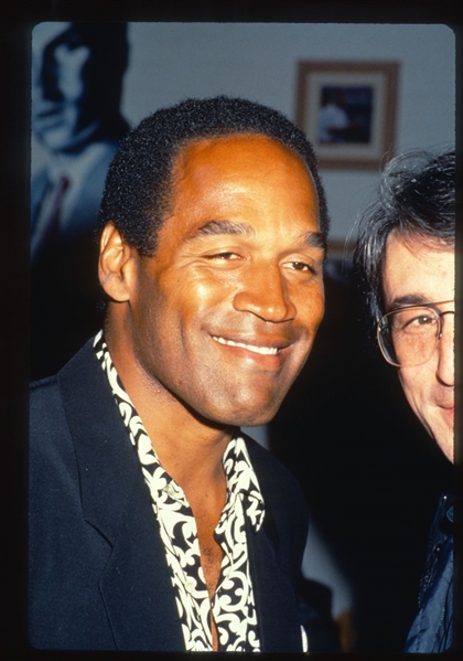 Buffalo Bills O.J. SIMPSON Candid ca 1990 35mm Slide Transparency