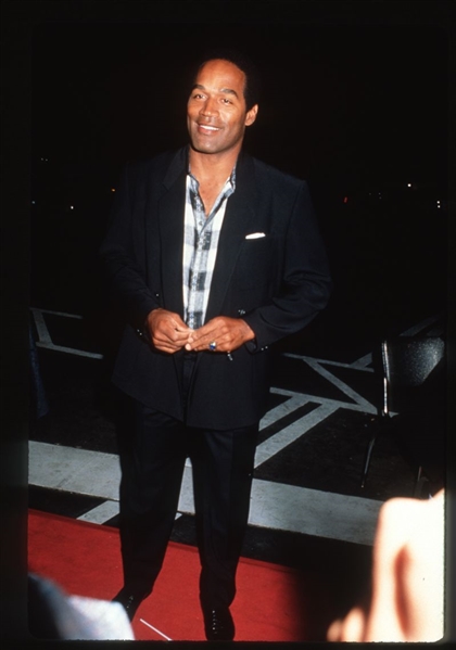 Buffalo Bills O.J. SIMPSON Candid ca 1989 35mm Slide Transparency