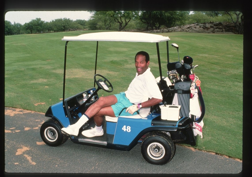 Buffalo Bills O.J. SIMPSON Candid ca 1992 35mm Slide Transparency