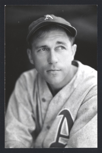 ED CIHOCKI Real Photo Postcard RPPC 1932-33 Philadelphia Athletics George Burke 