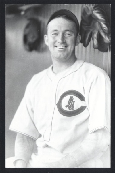 GABBY HARTNETT Real Photo Postcard RPPC 1929-36 Chicago Cubs George Burke 
