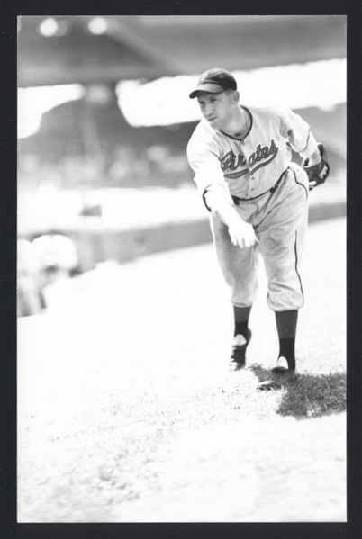 JIM TOBIN Real Photo Postcard RPPC 1937-38 Pittsburgh Pirates George Burke 