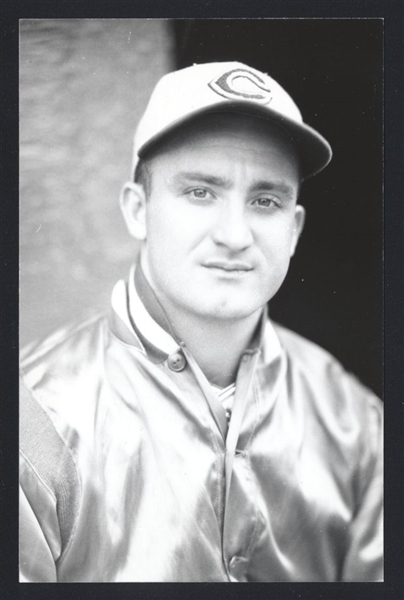 BILLY MYERS Real Photo Postcard RPPC 1935-36 Cincinnati Reds George Burke 