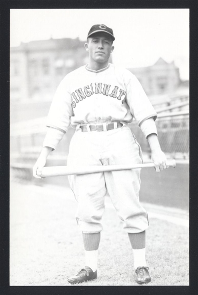 JIMMY OUTLAW Real Photo Postcard RPPC 1937-38 Cincinnati Reds George Burke 