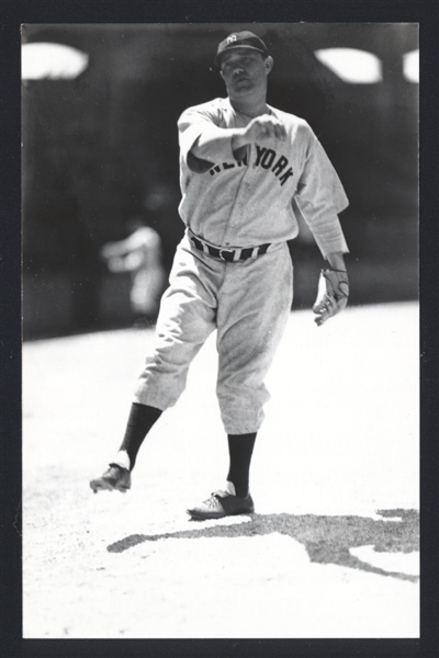PAT MALONE Real Photo Postcard RPPC 1935-37 New York Yankees George Burke 