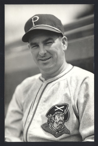 DICK LANAHAN Real Photo Postcard RPPC 1940-41 Pittsburgh Pirates George Burke