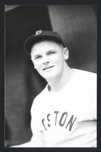 JOE VOSMIK Real Photo Postcard RPPC 1938-39 Boston Red Sox George Burke