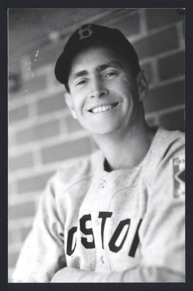 JAKE WADE Real Photo Postcard RPPC 1939 Boston Red Sox George Burke