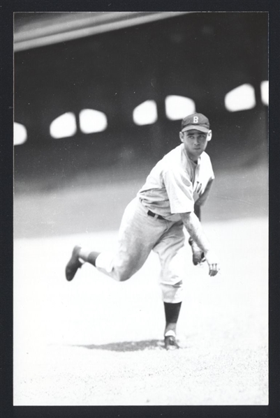 JACK F WILSON Real Photo Postcard RPPC 1935 Boston Red Sox George Burke