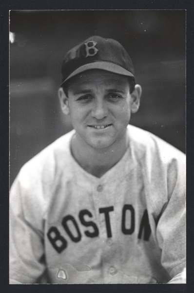 TONY LUPIEN Real Photo Postcard RPPC 1940-43 Boston Red Sox George Burke