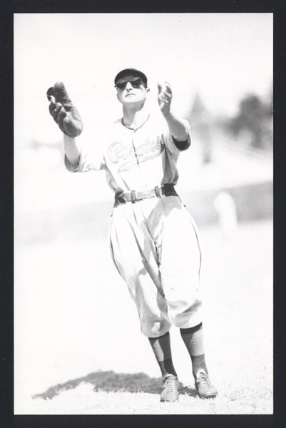PAUL WANER Real Photo Postcard RPPC 1938-39 Pittsburgh Pirates George Burke