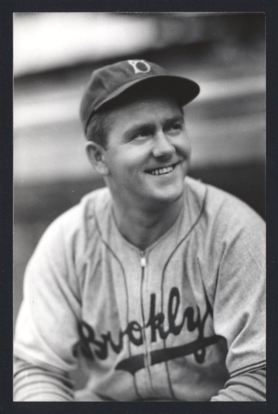 VITO TAMULIS Real Photo Postcard RPPC 1939-41 Brooklyn Dodgers George Burke