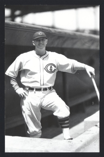 GABBY HARTNETT Real Photo Postcard RPPC 1929-36 Chicago Cubs George Burke