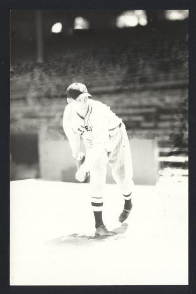 THORNTON LEE Real Photo Postcard RPPC 1933-34 Cleveland Indians George Burke