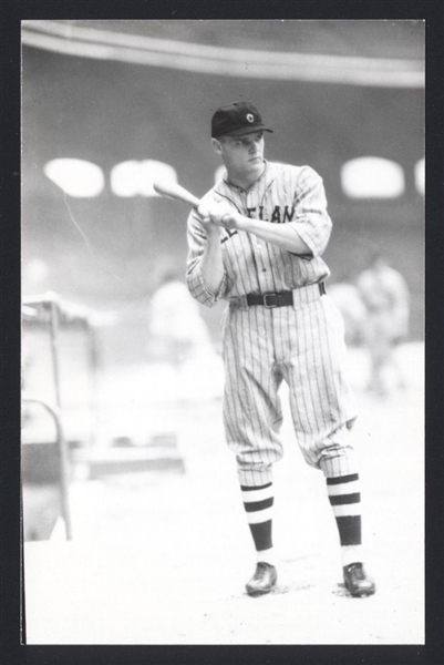 JOE VOSMIK Real Photo Postcard RPPC 1930-32 Cleveland Indians George Burke