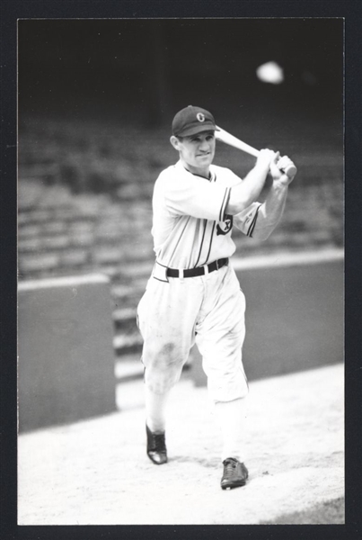 MIKE KREEVICH Real Photo Postcard RPPC 1936-37 Chicago White Sox George Burke